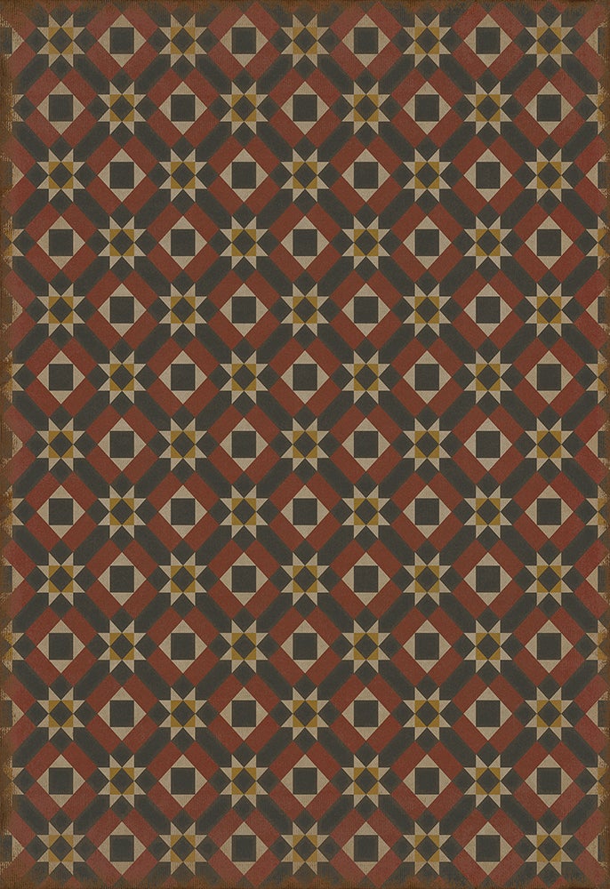 Vintage Vinyl Rug - Pattern 14 - Great Expectations