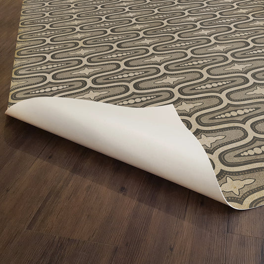 Vintage Vinyl Rug - Wavy Lines - Richardson