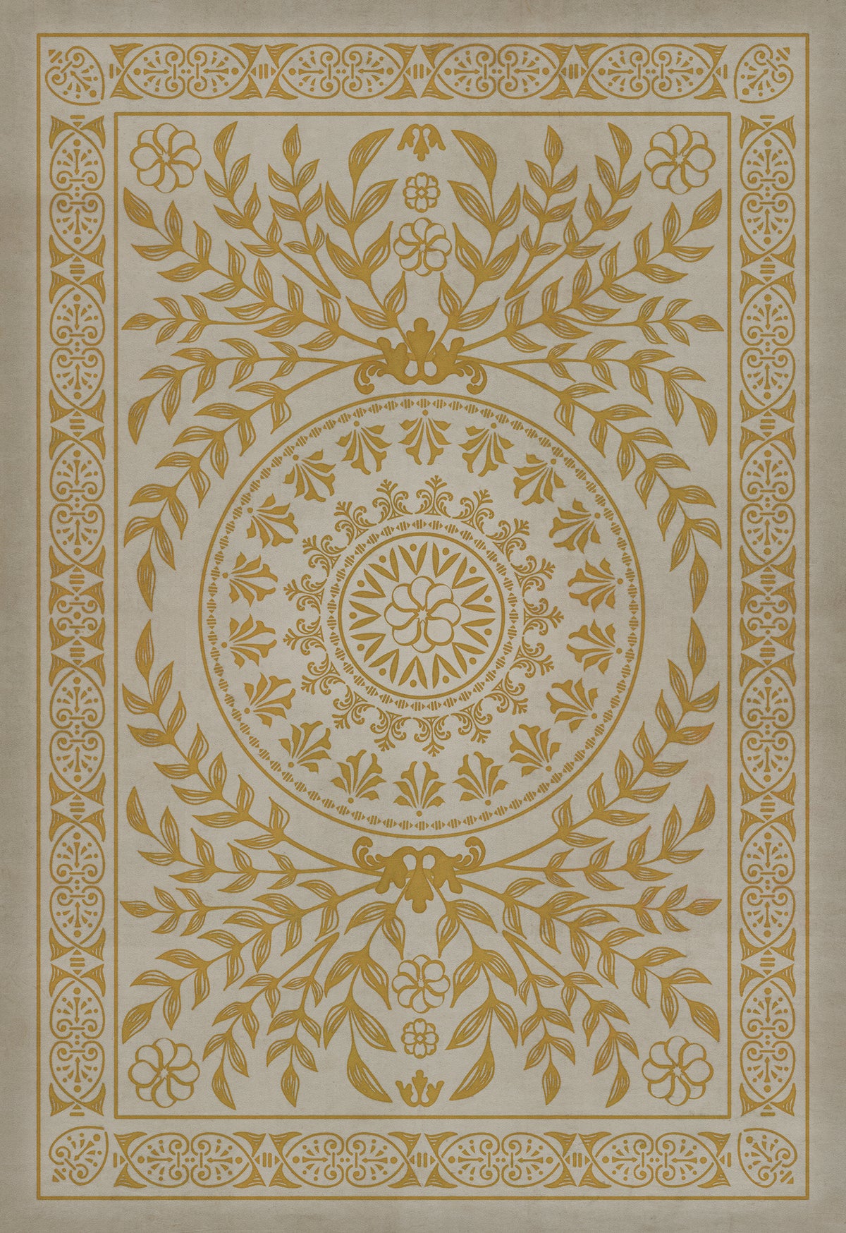 Vintage Vinyl Rug - Pattern 40 - Versailles