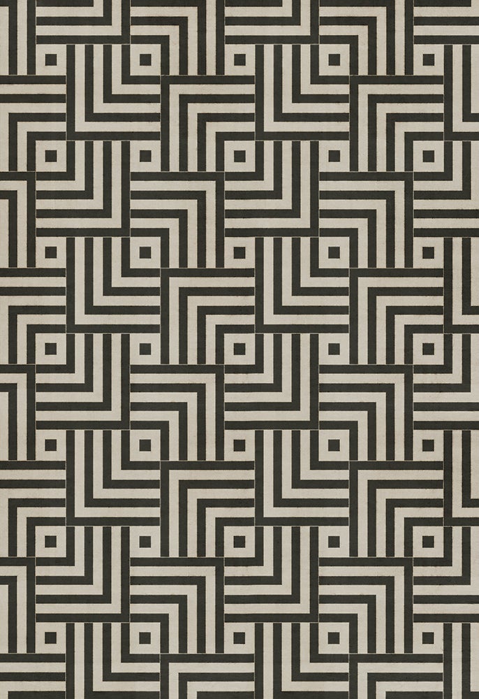 Vintage Vinyl Rug - Pattern 60 - Inversion