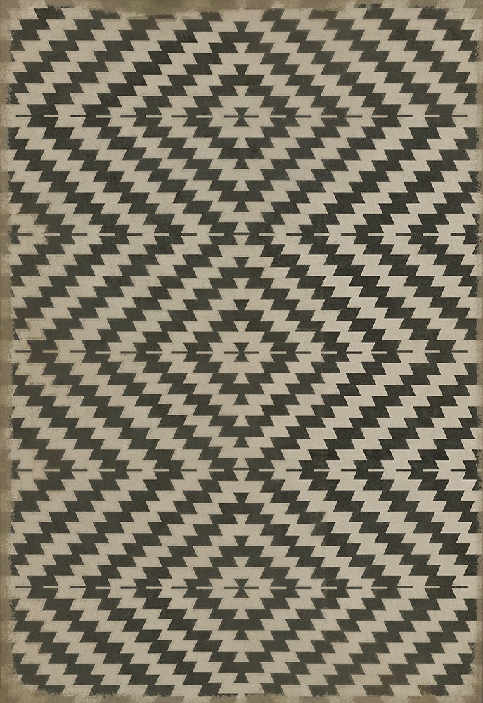 Vintage Vinyl Rug - Pattern 63 - Doplar Effect