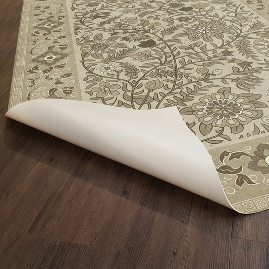 Vintage Vinyl Rug - Indian Quilt - Ahmedabad