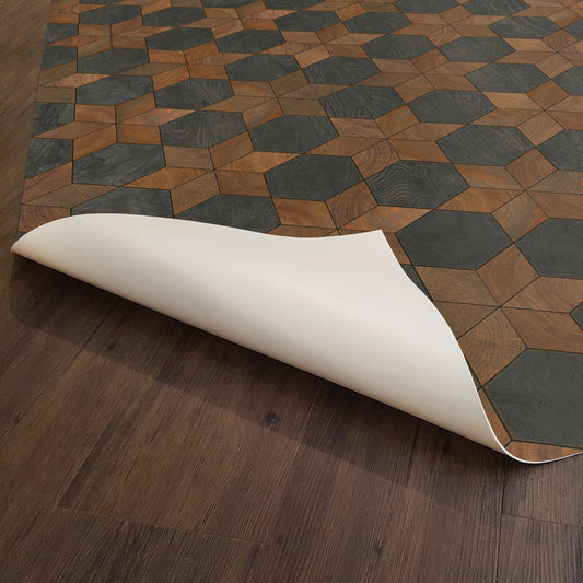 Vintage Vinyl Rug - Illuminated - Dark Star