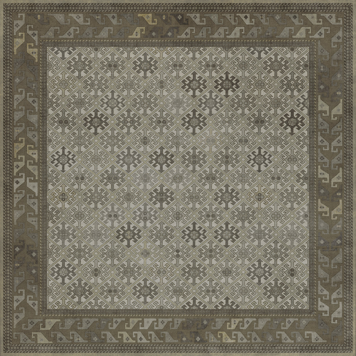 Vintage Vinyl Rug - Daghestan - Vokzal