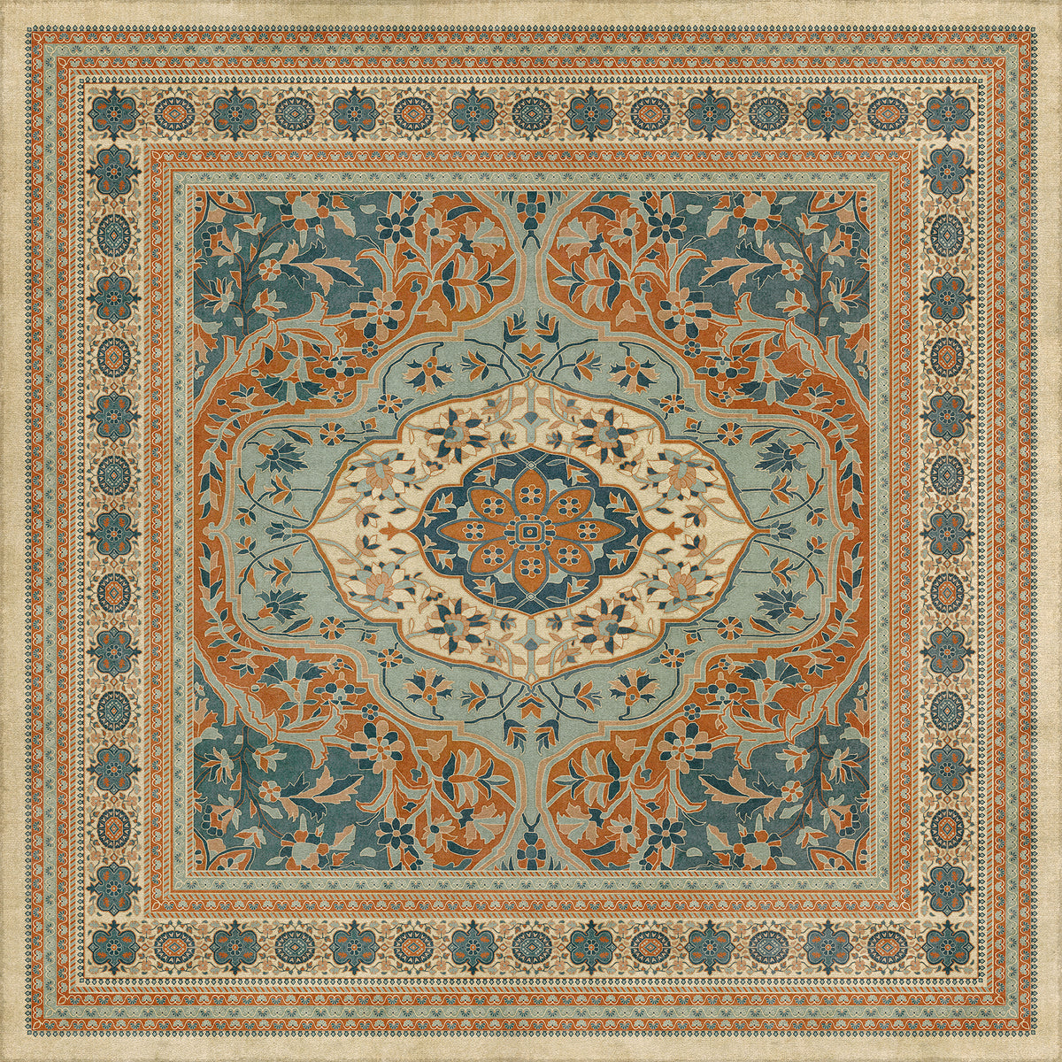 Vintage Vinyl Rug - Farahan - Ava