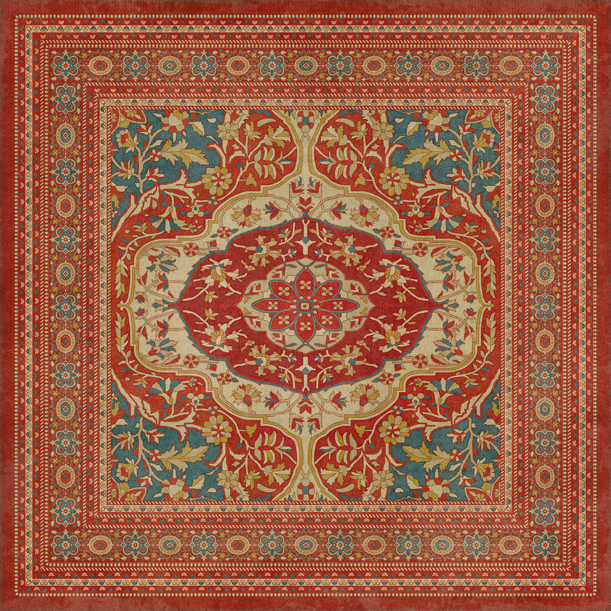 Vintage Vinyl Rug - Farahan - Firdaus