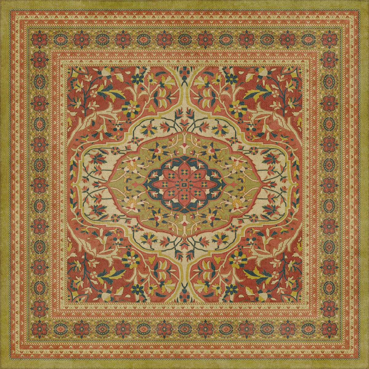 Vintage Vinyl Rug - Farahan - Mehr