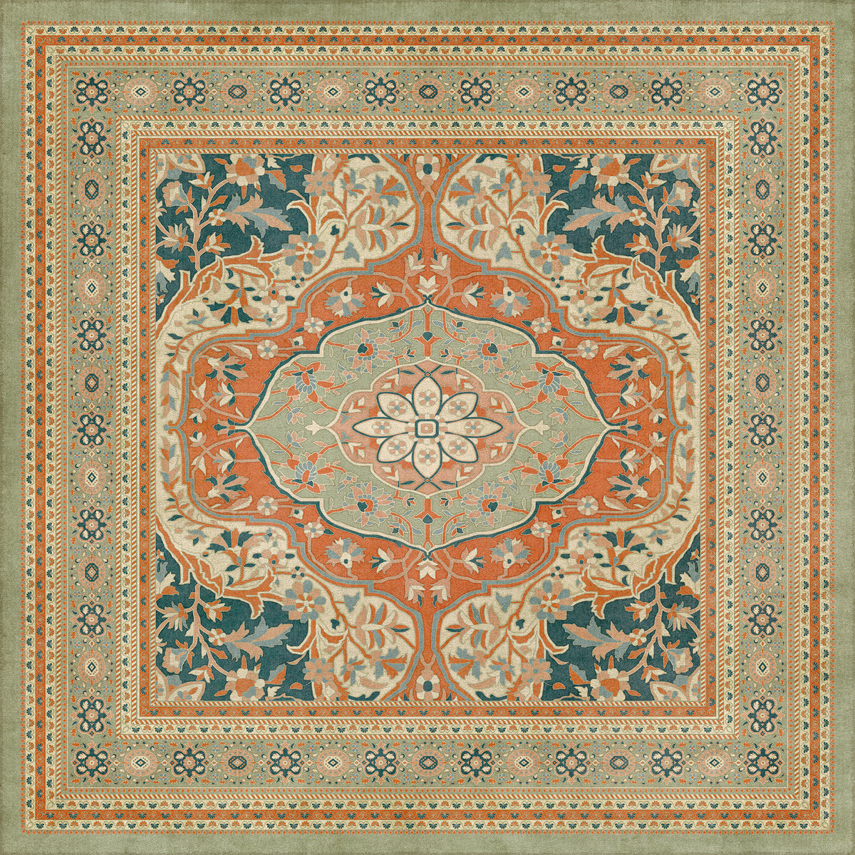 Vintage Vinyl Rug - Farahan - Roya