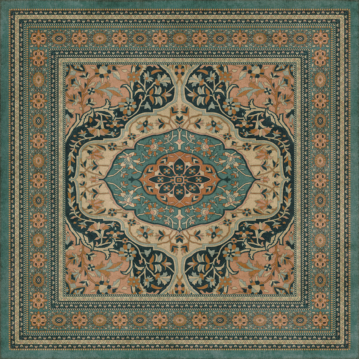 Vintage Vinyl Rug - Farahan - Ziba