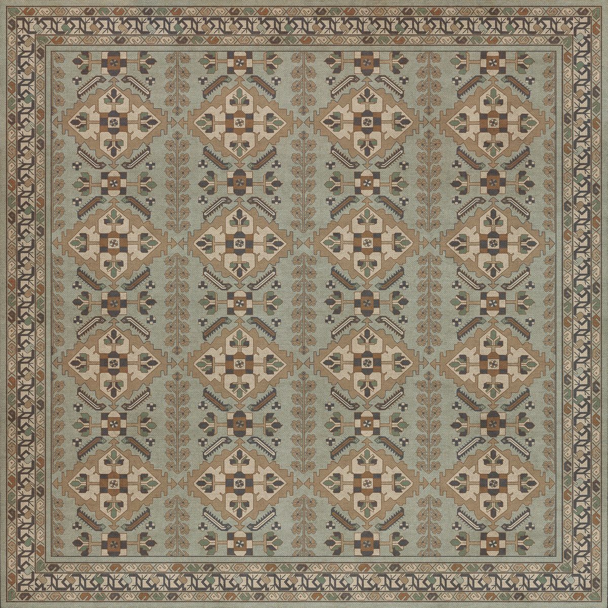Vintage Vinyl Rug - Hamadan - Sadiq