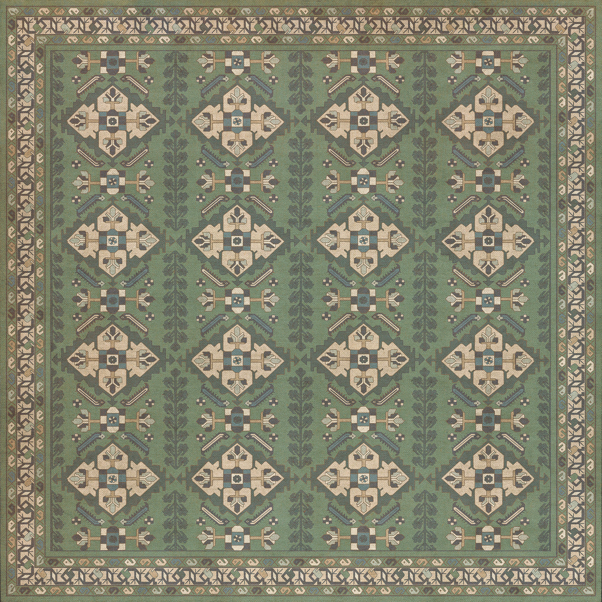 Vintage Vinyl Rug - Hamadan - Yakamoz