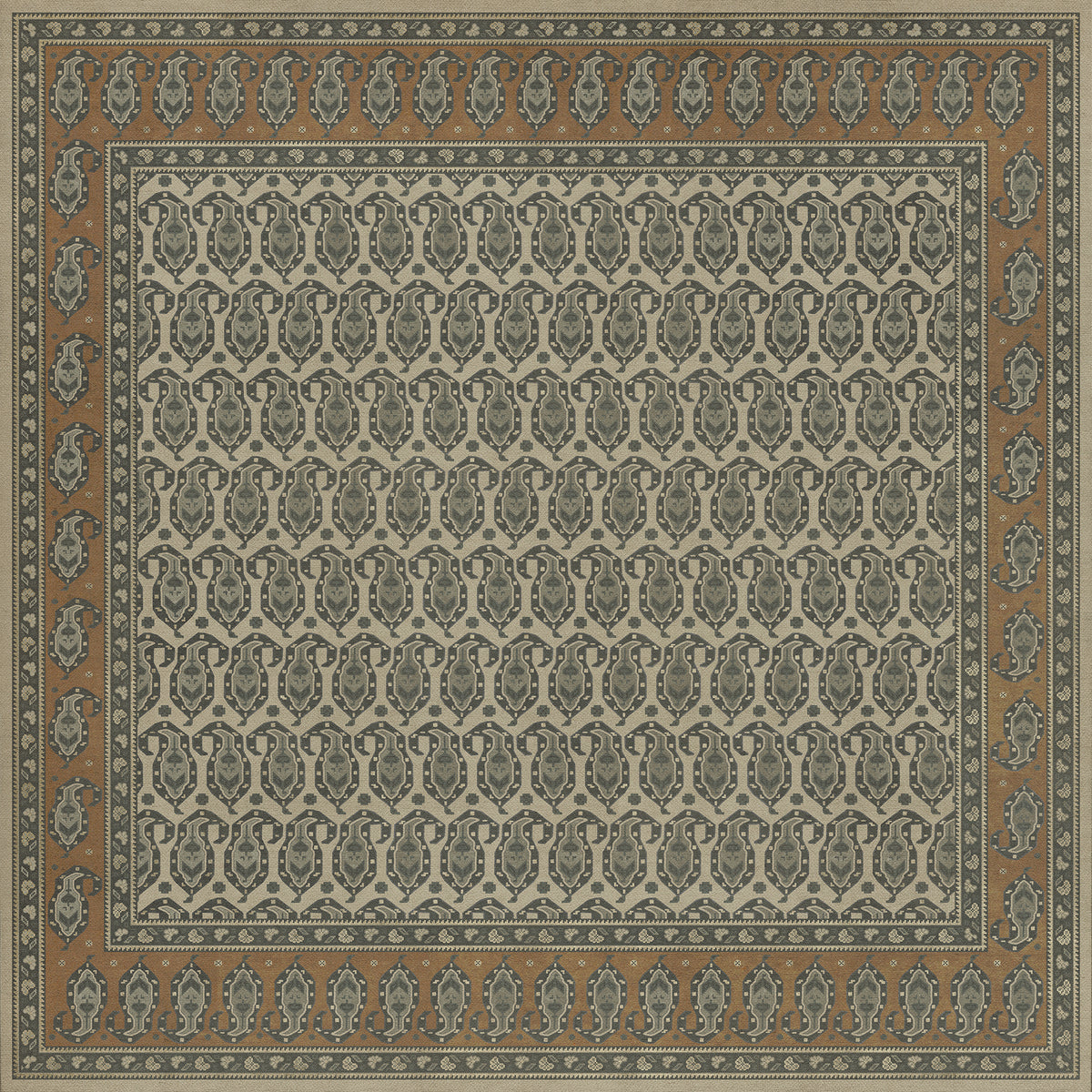 Vintage Vinyl Rug - Kintala - Frumos