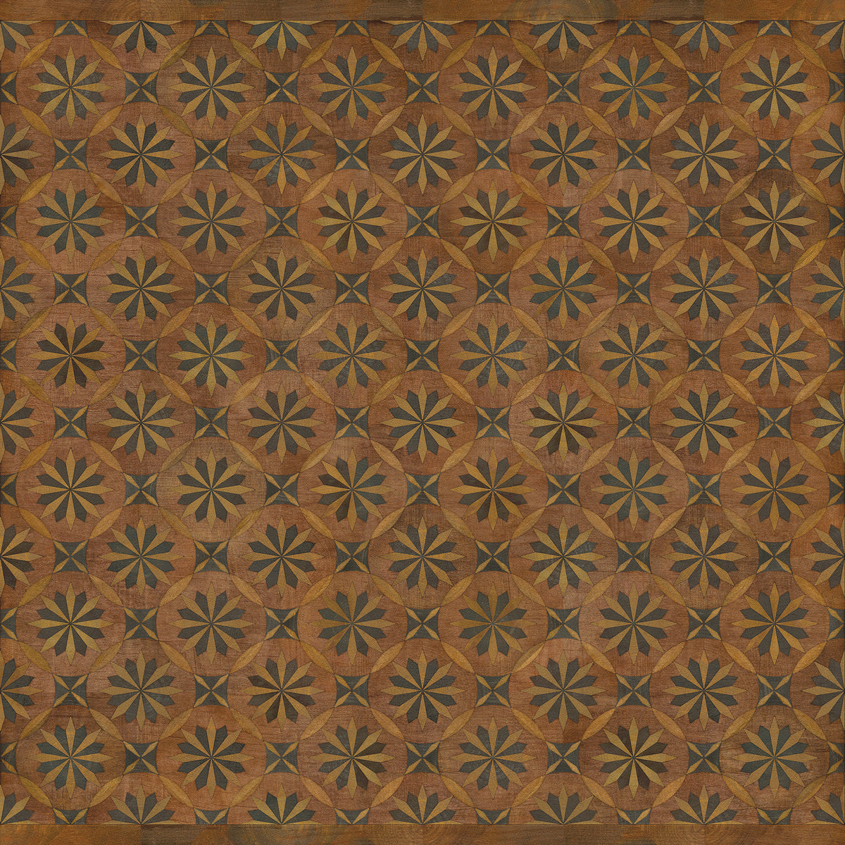 Vintage Vinyl Rug - Roycrofter - Time and Chance