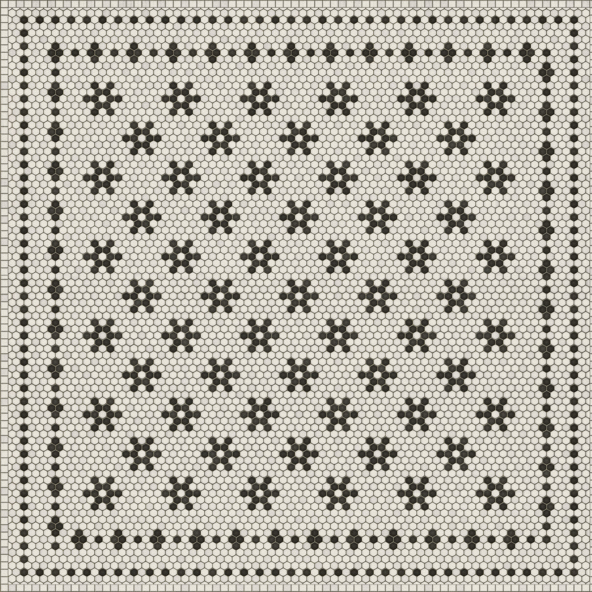 Vintage Vinyl Rug - Mosaic B - Clemont Avenue
