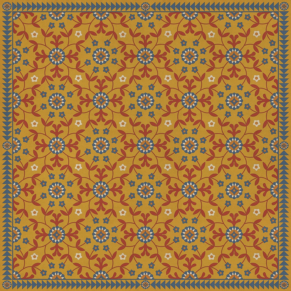 Vintage Vinyl Rug - Whig Rose - Hope Springs Eternal