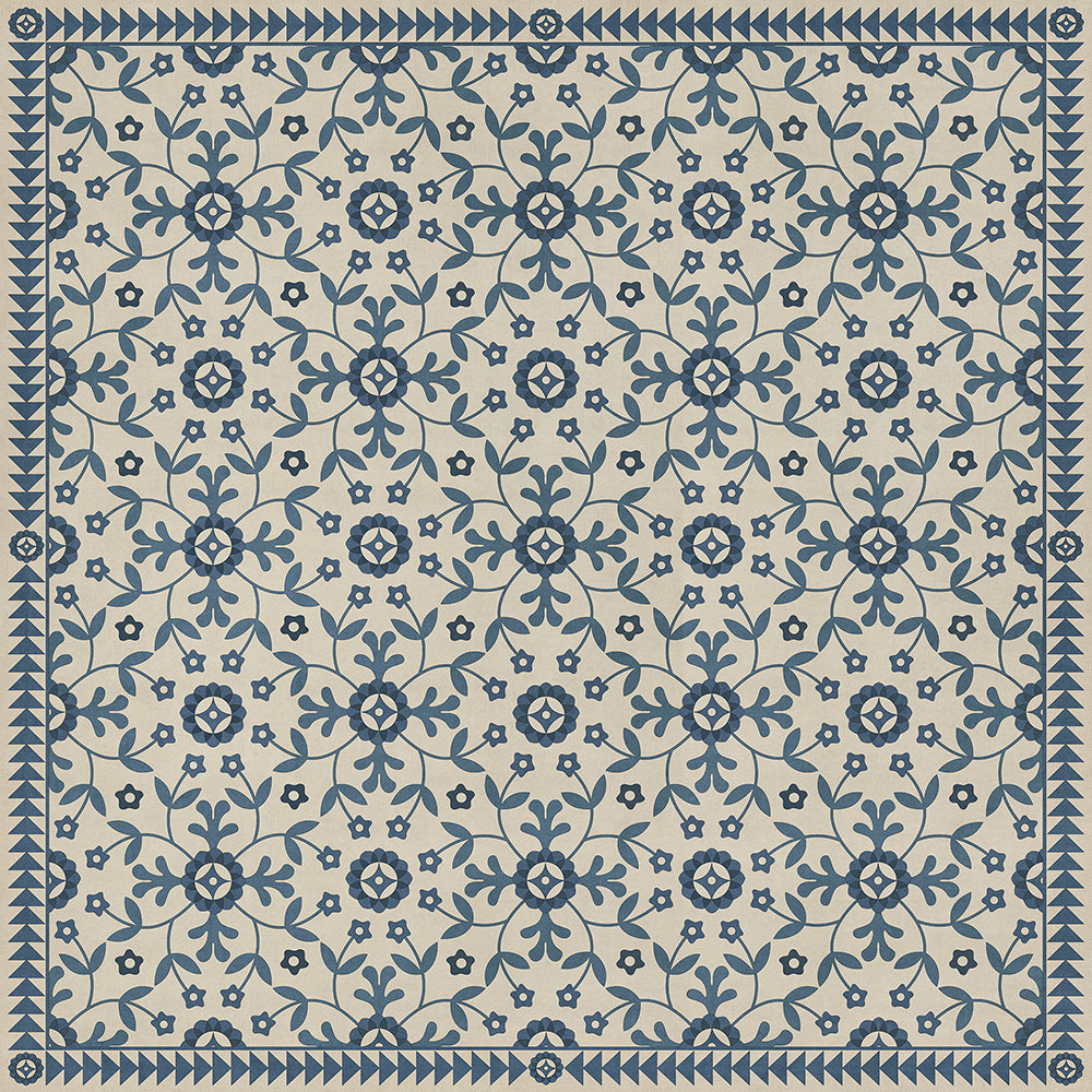 Vintage Vinyl Rug - Whig Rose - The Day Has Eyes