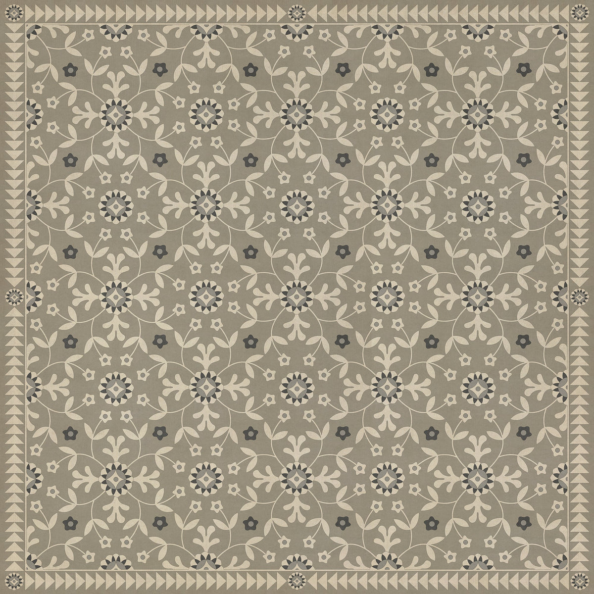 Vintage Vinyl Rug - Whig Rose - To The Nightingale