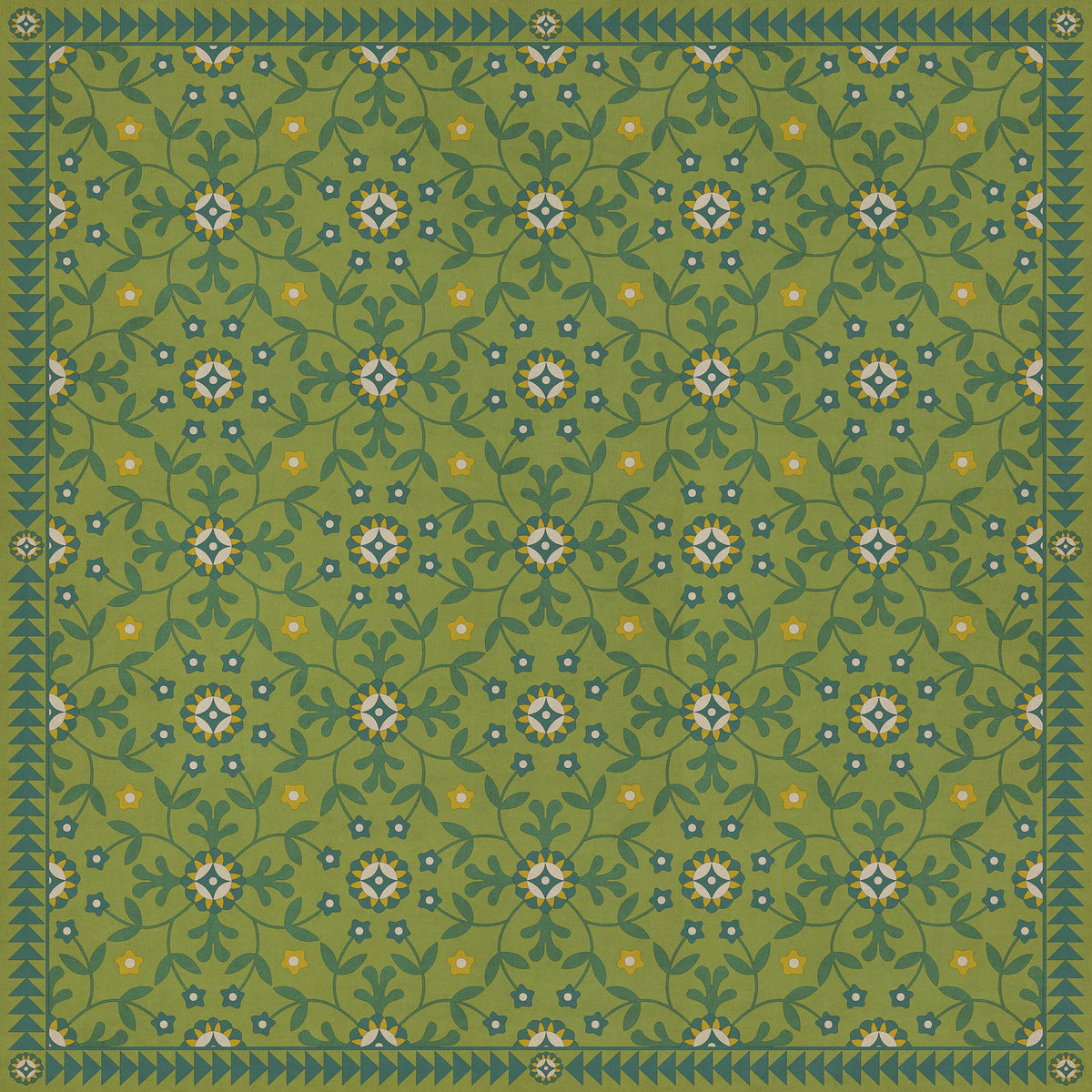 Vintage Vinyl Rug - Whig Rose - We Have Only Today