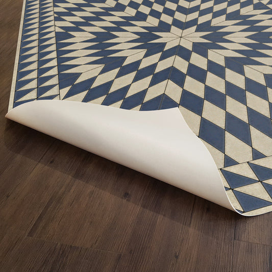 Vintage Vinyl Rug - Sunburst - Wide Across the Lakes