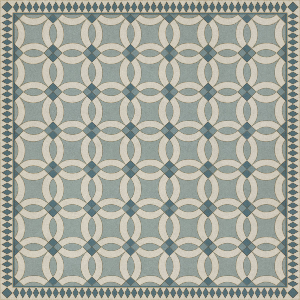 Vintage Vinyl Rug - Wedding Ring - Evangeline