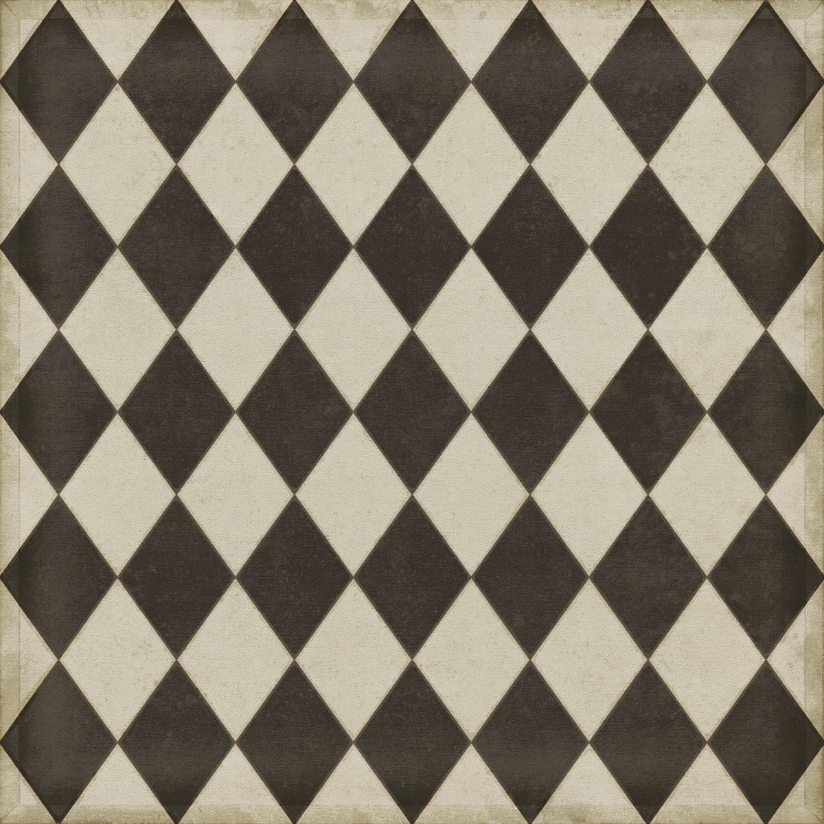 Vintage Vinyl Rug - Diamonds - Edwards