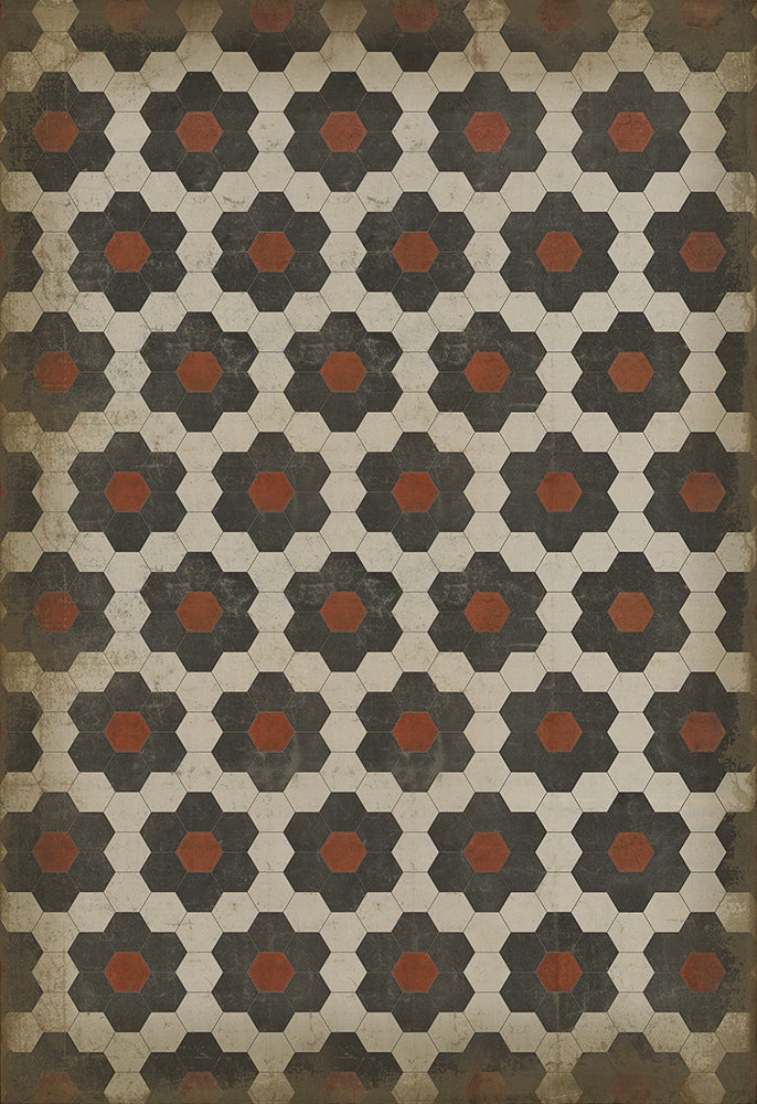 Vintage Vinyl Rug - Pattern 2 - Organic Synthesis