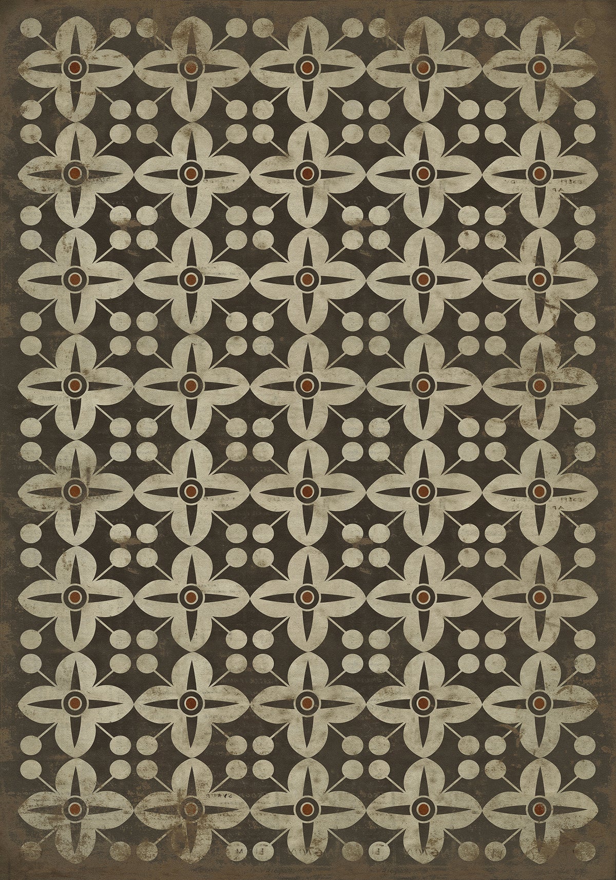 Vintage Vinyl Rug - Pattern 3 - Oz