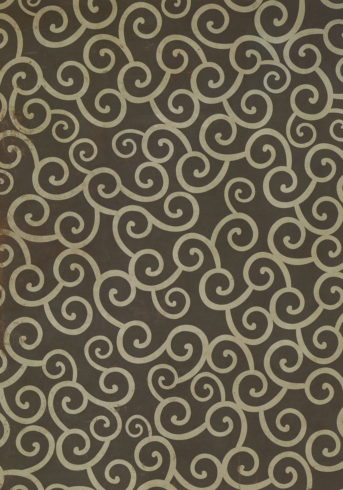 Vintage Vinyl Rug - Pattern 4 - It was a Dark and Stormy Night