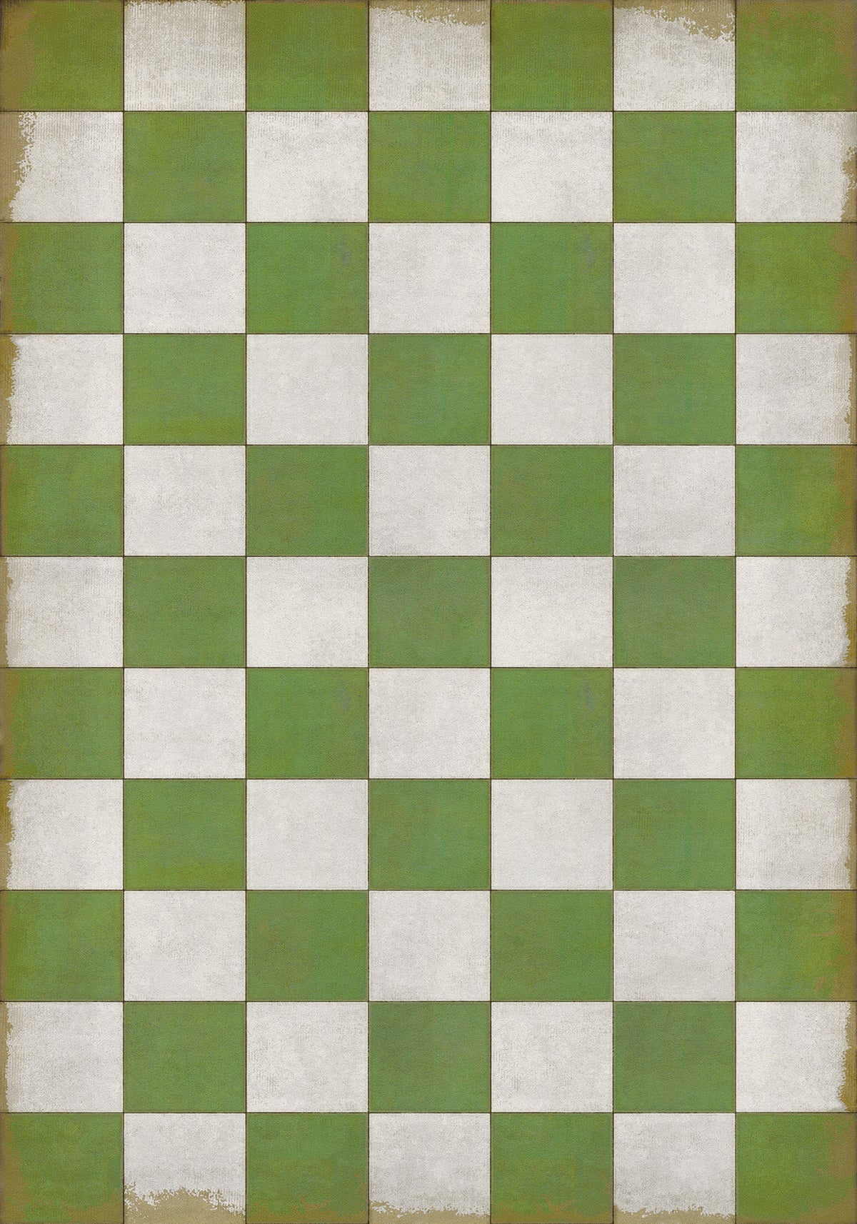 Vintage Vinyl Rug - Pattern 7 - Check Please