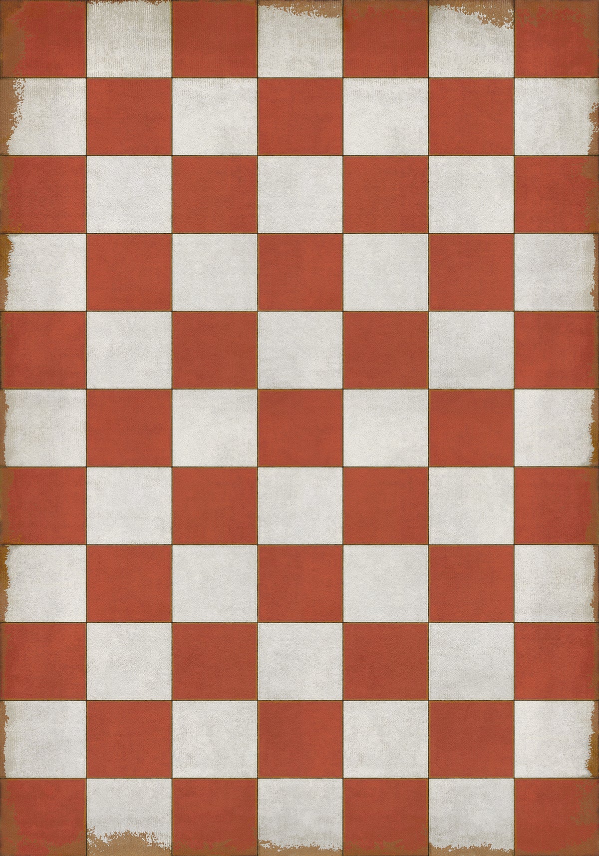Vintage Vinyl Rug - Pattern 7 - Checked Out
