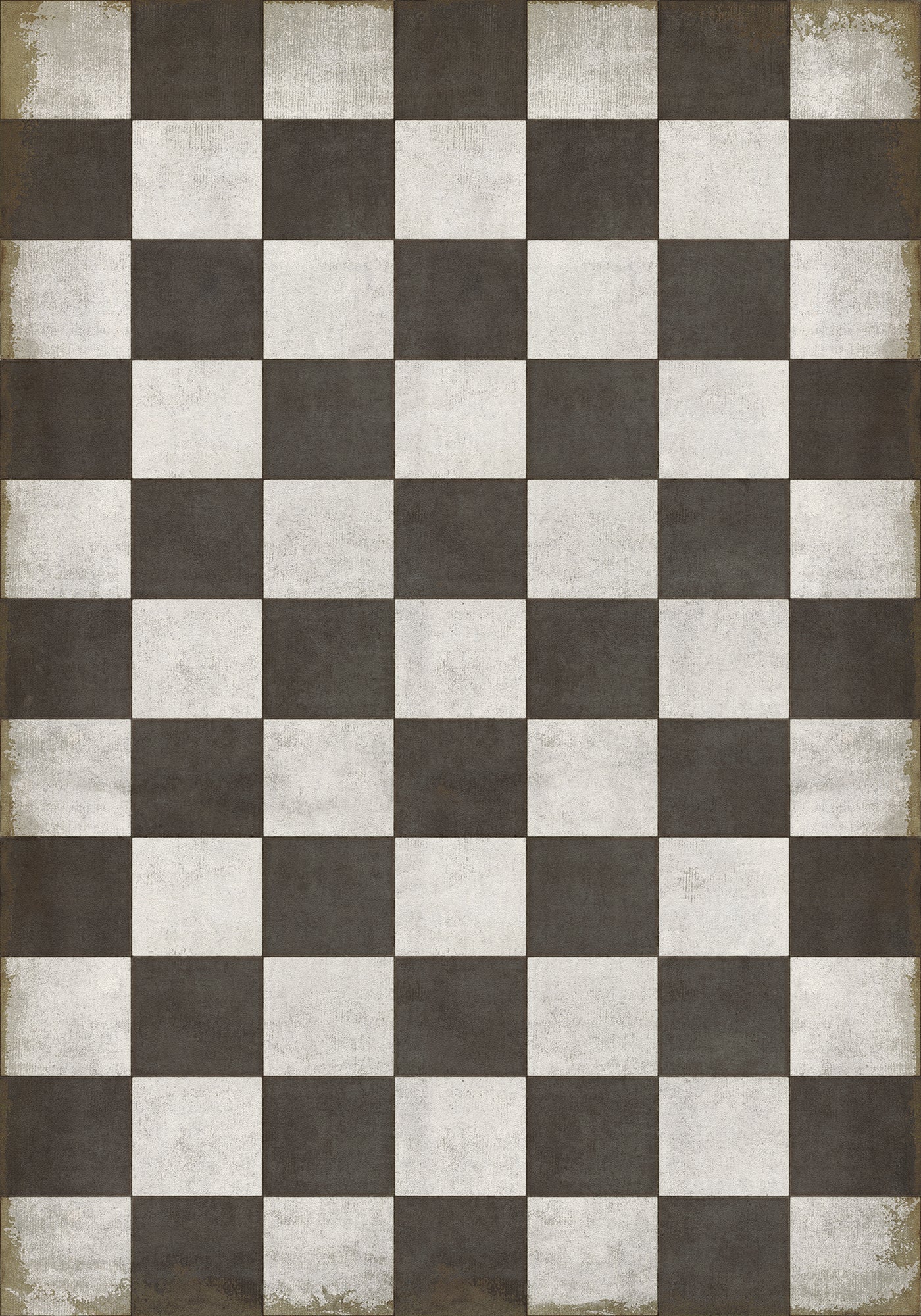 Vintage Vinyl Rug - Pattern 7 - Checkered Past