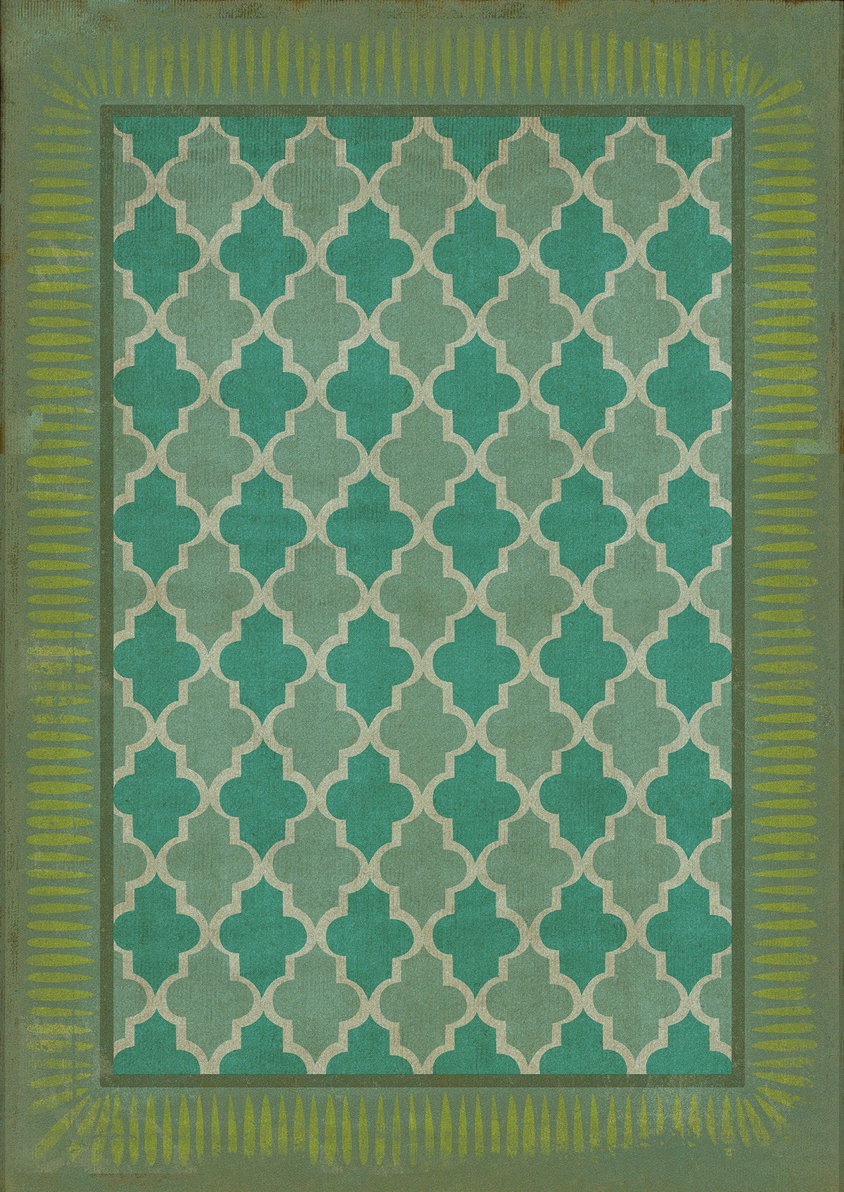Vintage Vinyl Rug - Pattern 10 - Aladdin