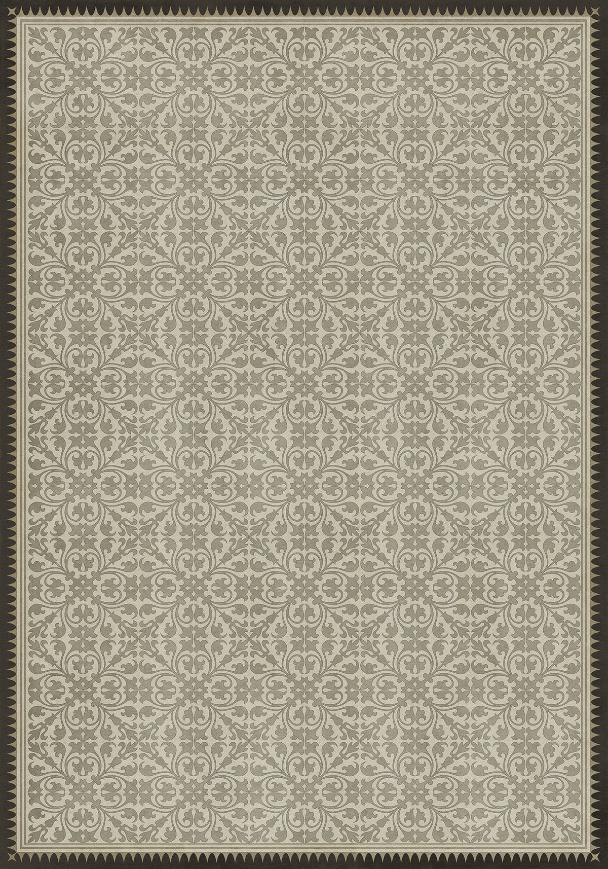 Vintage Vinyl Rug - Pattern 21 - the White Knight