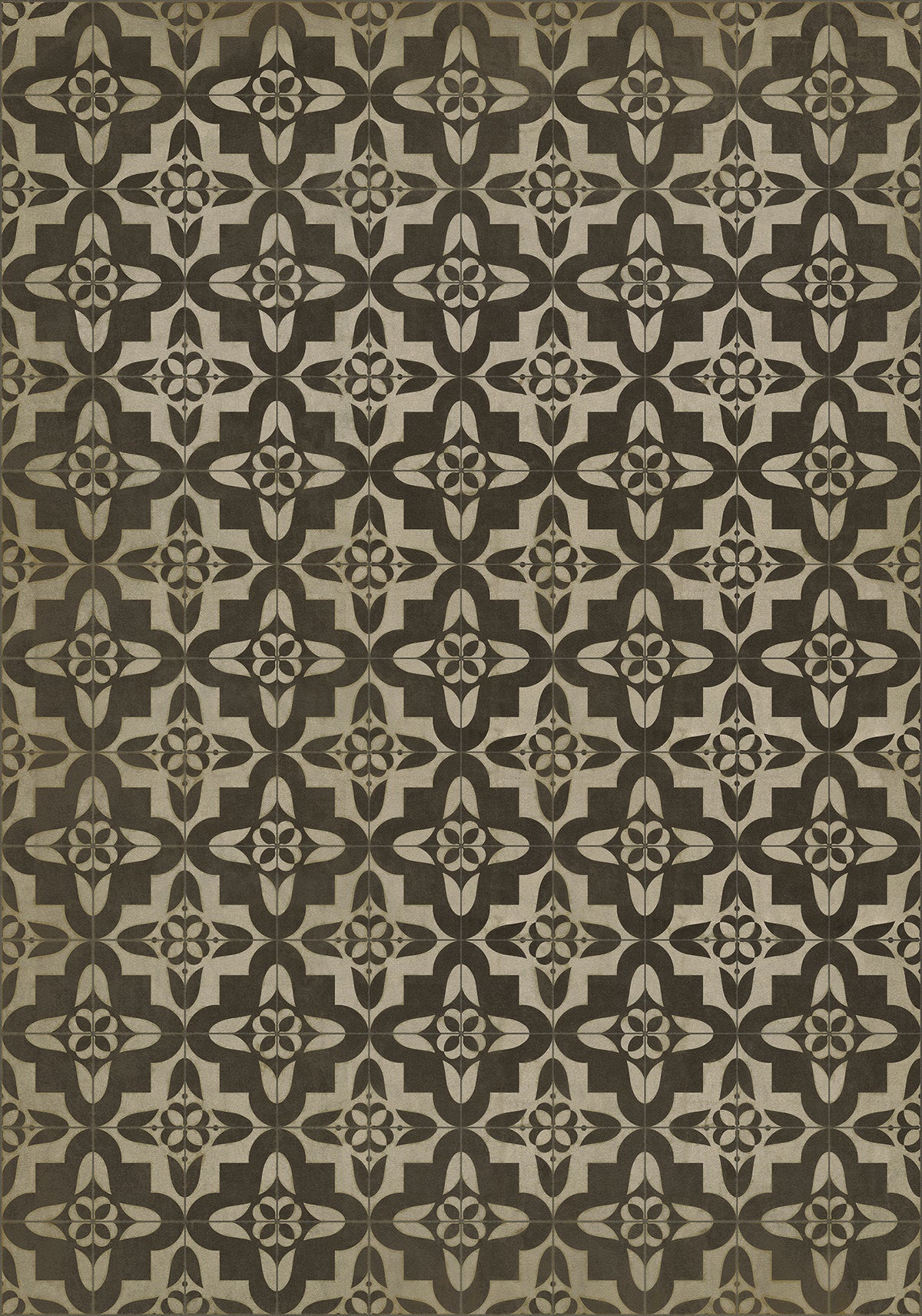 Vintage Vinyl Rug - Pattern 33 - Boggled