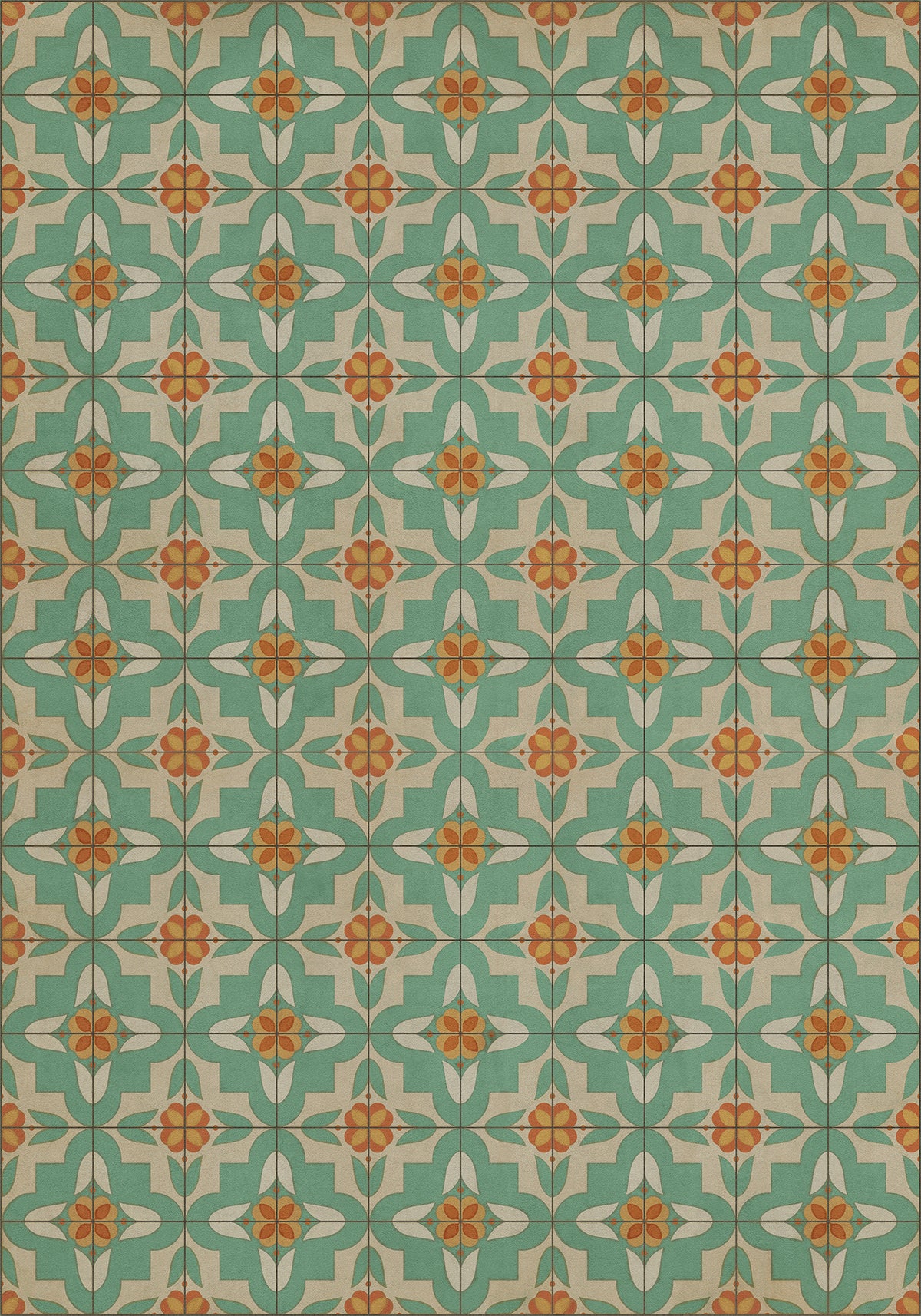 Vintage Vinyl Rug - Pattern 33 - Dutch