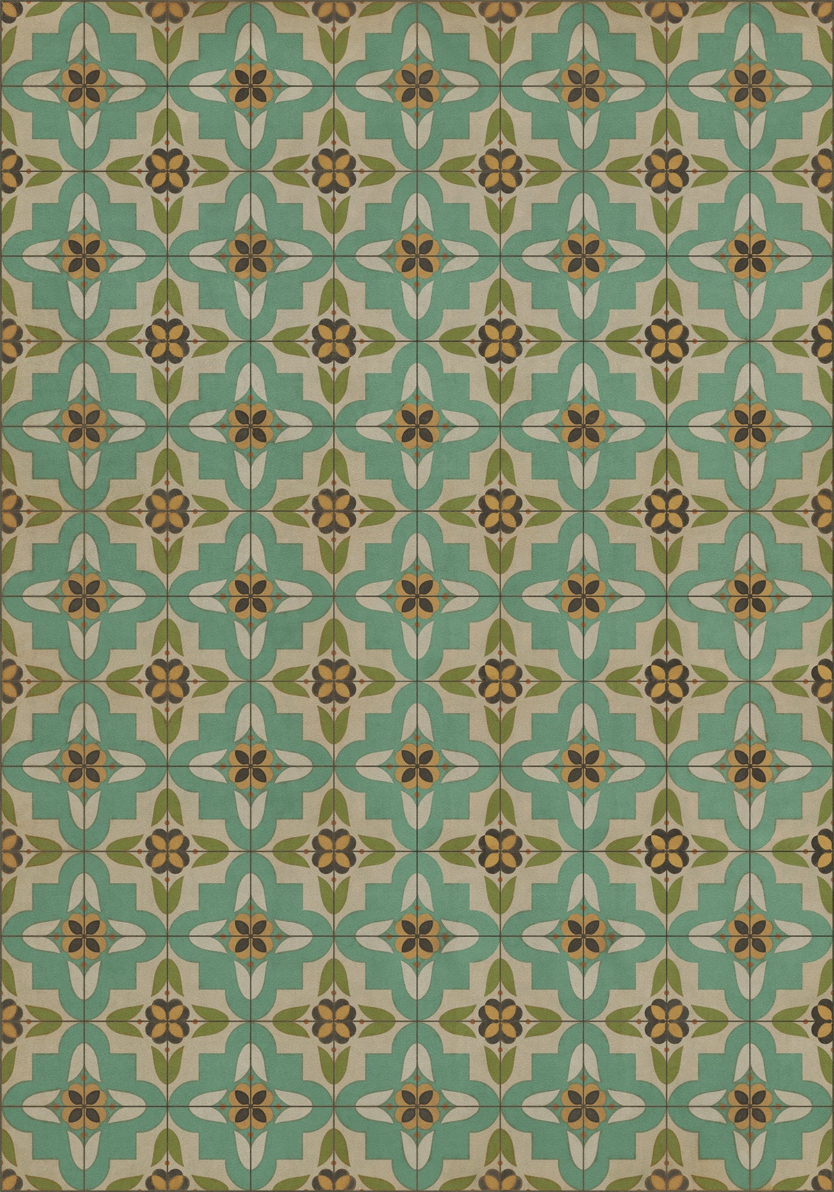 Vintage Vinyl Rug - Pattern 33 - I Am Not a Bumblebee