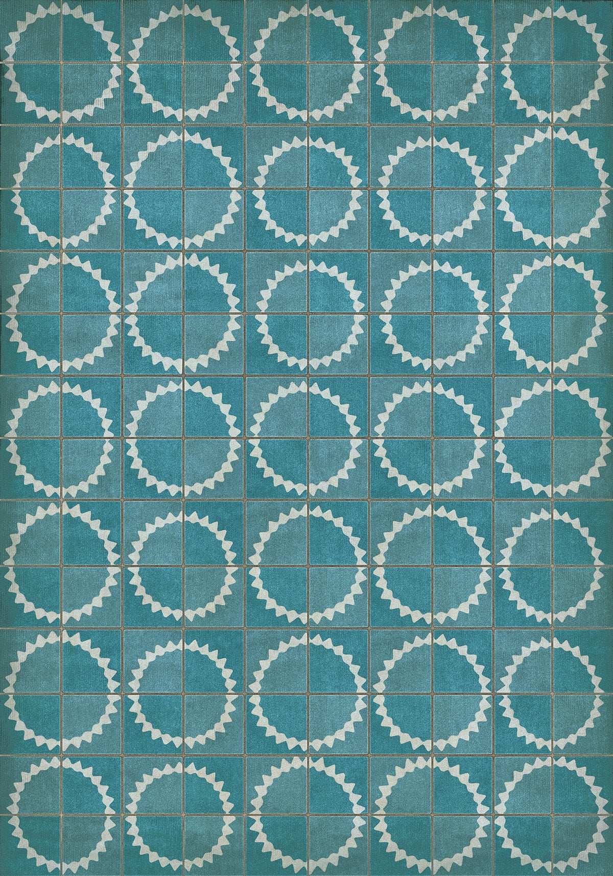 Vintage Vinyl Rug - Pattern 46 - Stellar
