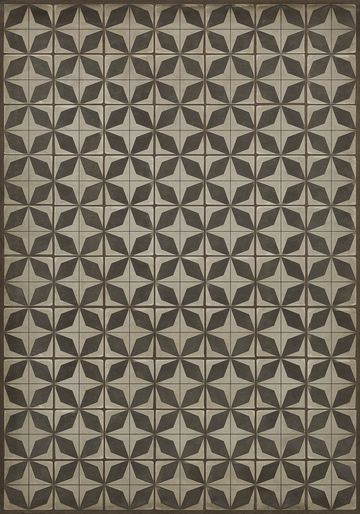 Vintage Vinyl Rug - Pattern 54 - Sputnik