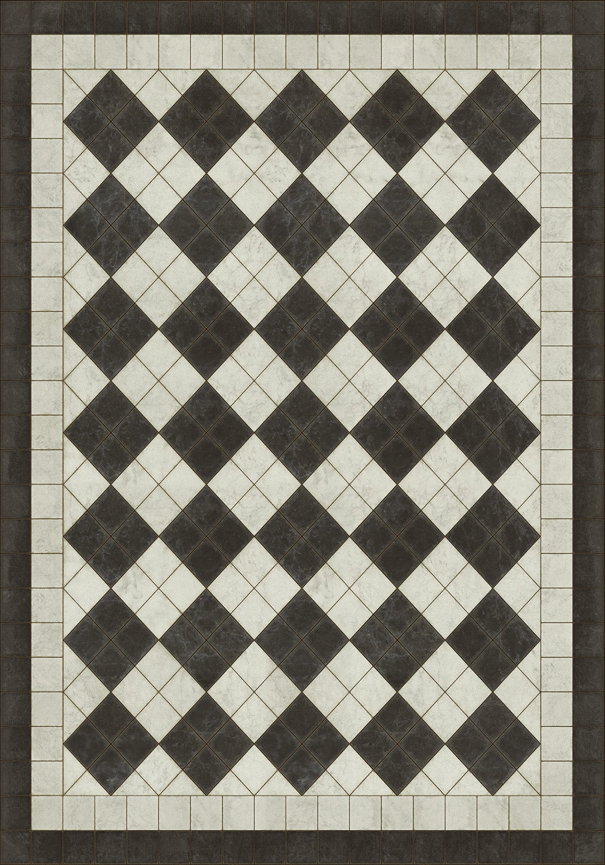 Vintage Vinyl Rug - Pattern 65 - Palatial