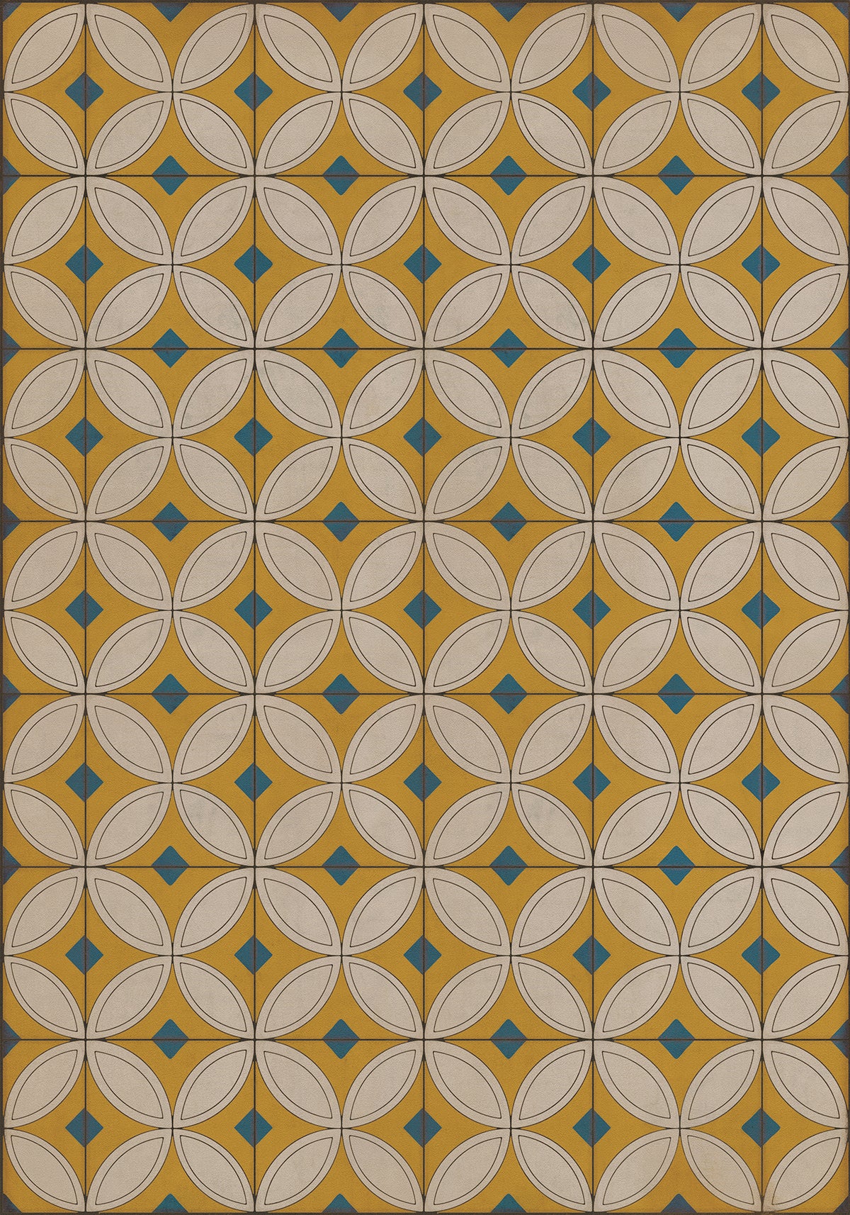 Vintage Vinyl Rug - Pattern 70 - While the Light Shines On