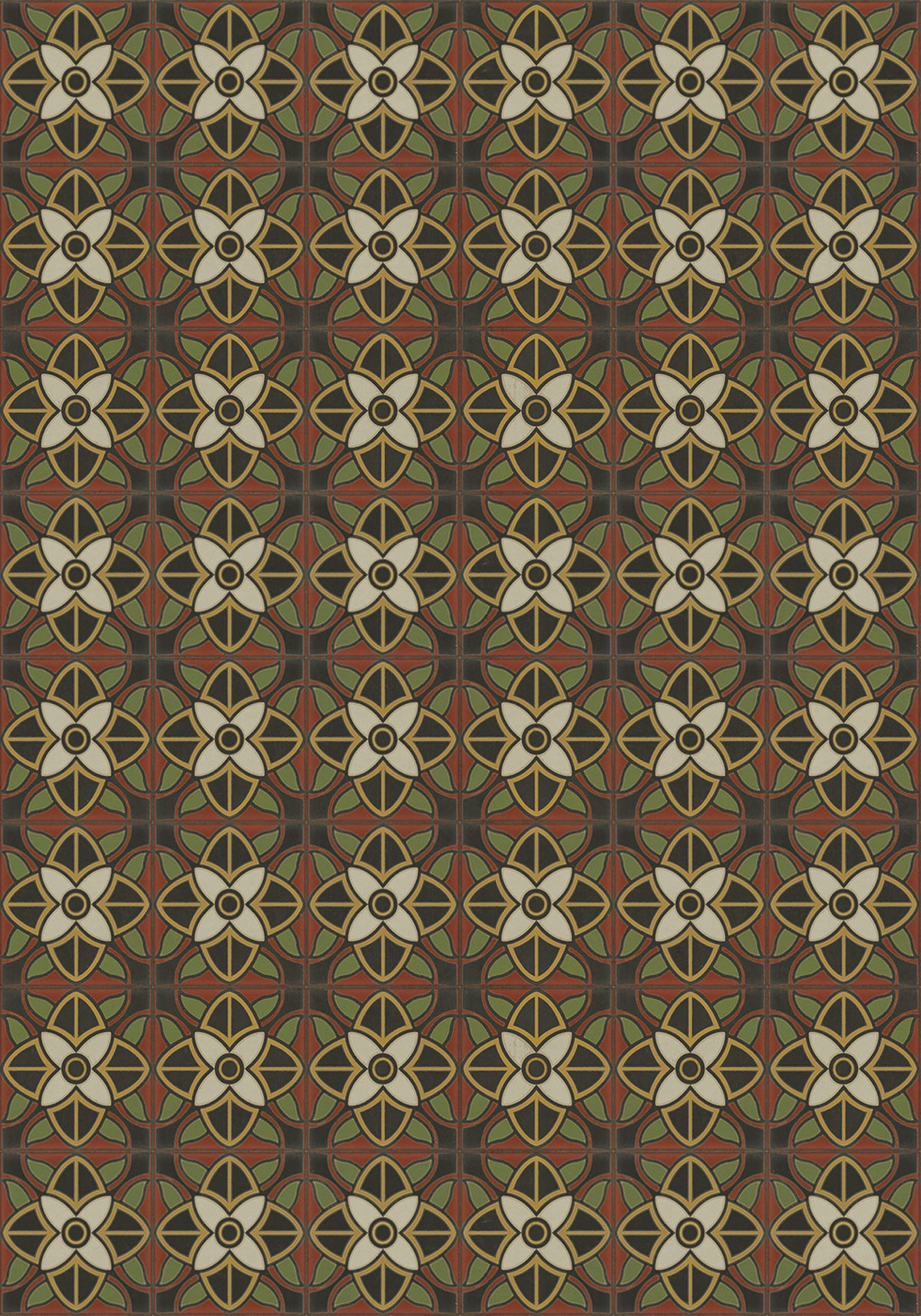 Vintage Vinyl Rug - Pattern 80 - Sophia Loren