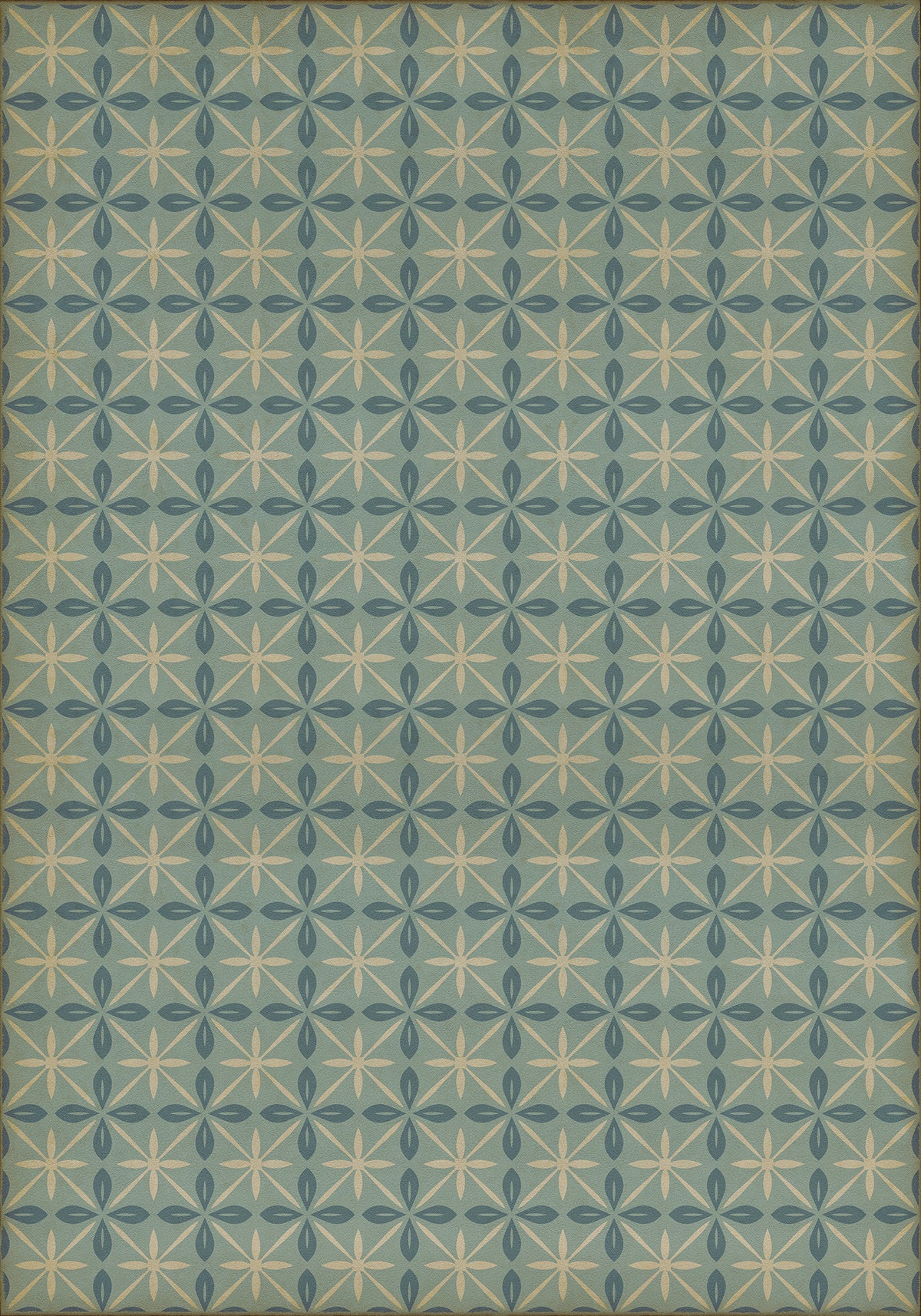 Vintage Vinyl Rug - Pattern 81 - Skyside Diner