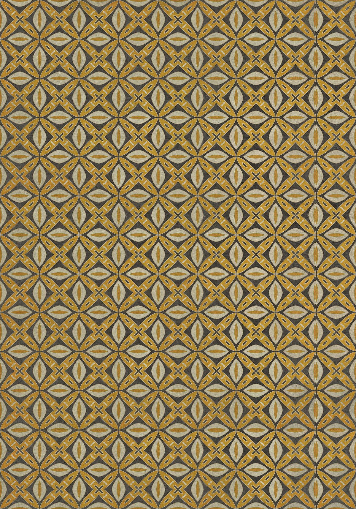 Vintage Vinyl Rug - Pattern 82 - Canary Robb