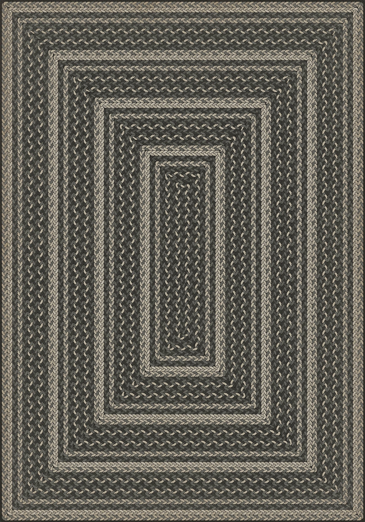 Vintage Vinyl Rug - Pattern 85 - Such a Cozy Room