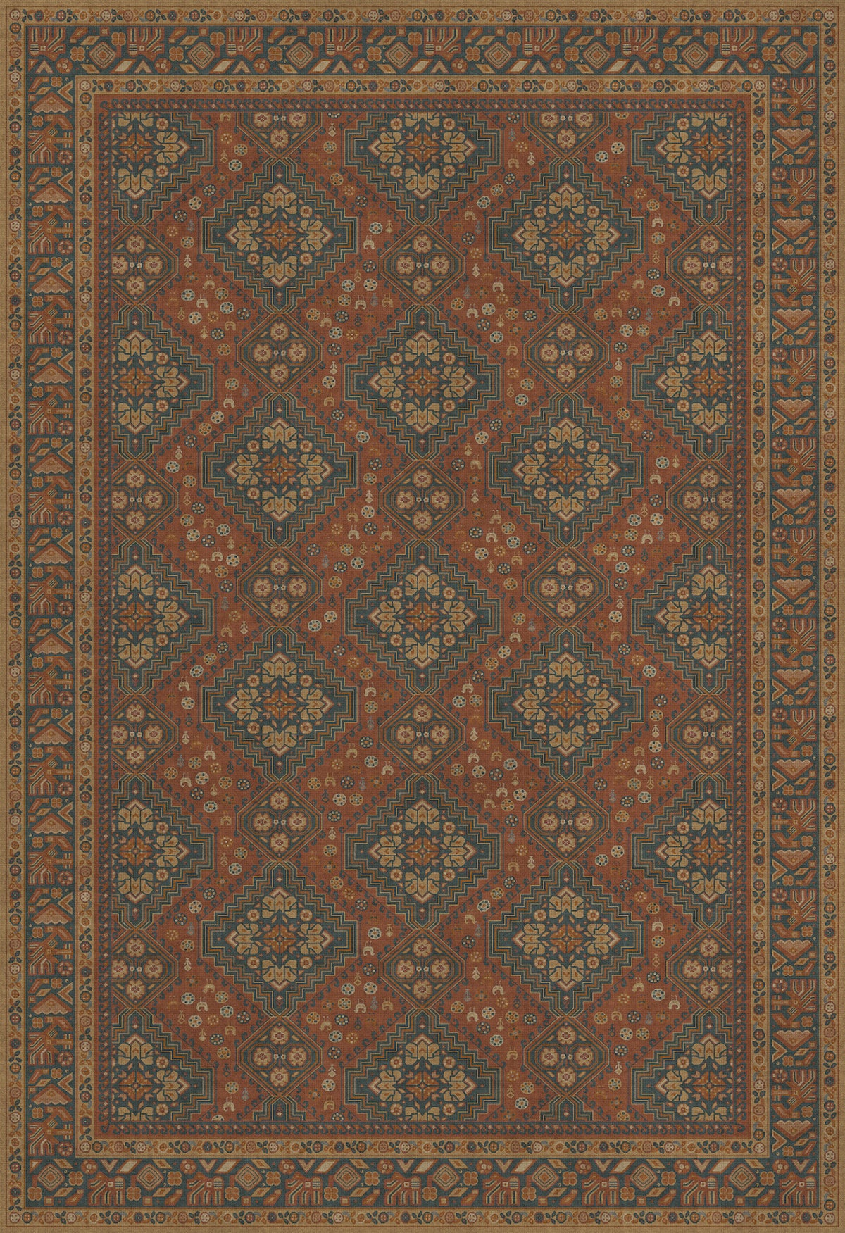 Vintage Vinyl Rug - Grand Estate - Bachelors Wing