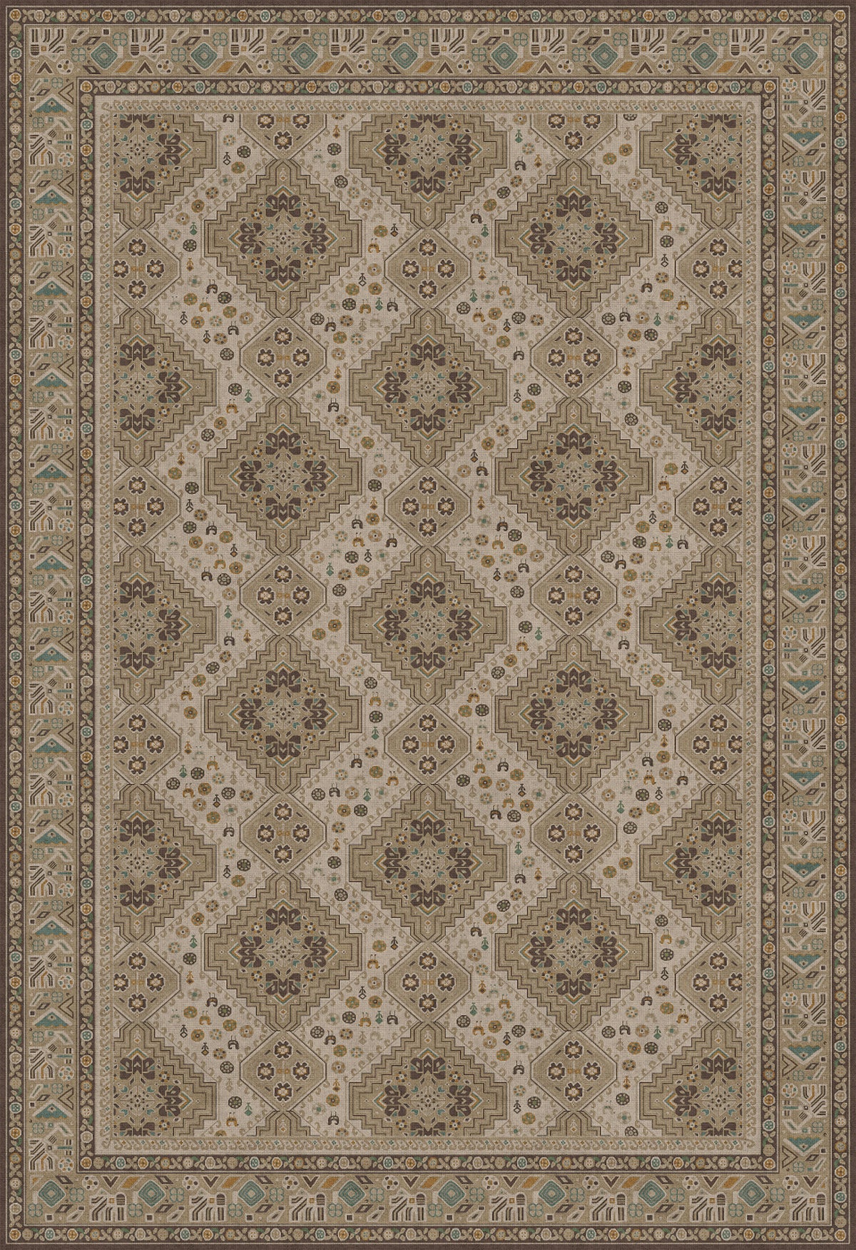 Vintage Vinyl Rug - Grand Estate - The Banquet Hall