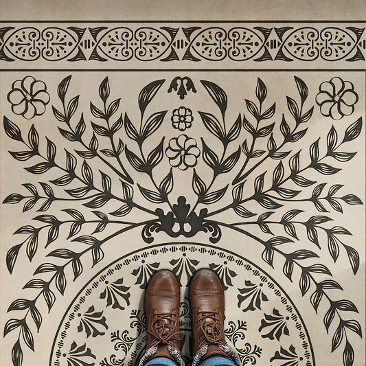 Vintage Vinyl Rug - Pattern 40 - Drummond Castle