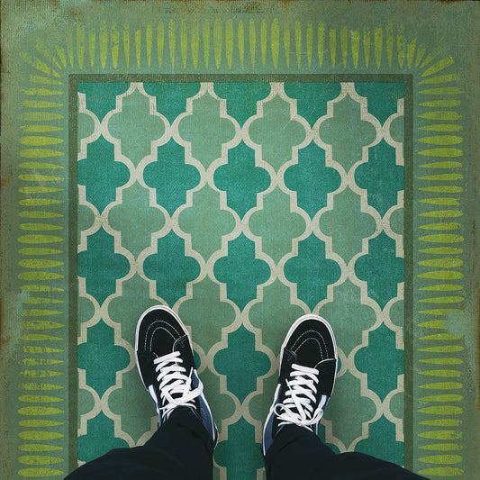 Vintage Vinyl Rug - Pattern 10 - Aladdin