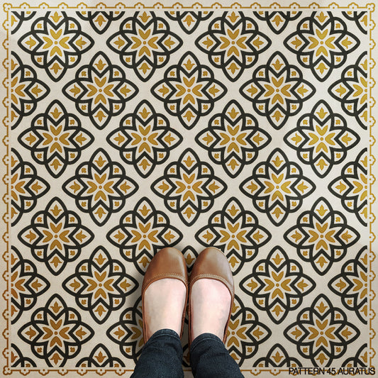 Vintage Vinyl Rug - Pattern 45 - Auratus