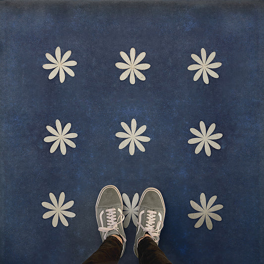 Vintage Vinyl Rug - Pattern 48 - Kibbutz